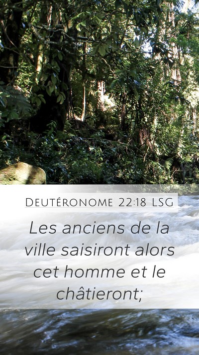 Deutéronome 22:18 LSG Mobile Phone Wallpaper - Les anciens de la ville saisiront alors cet homme - Mobile Bible Verse Wallpaper