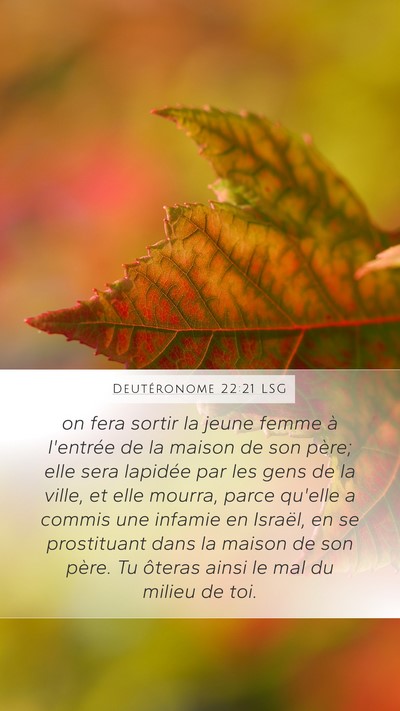 Deutéronome 22:21 LSG Bible Verse Image