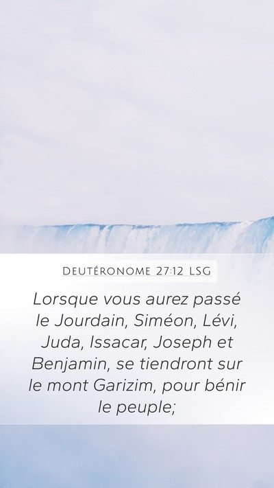 Deutéronome 27:12 LSG Bible Verse Image