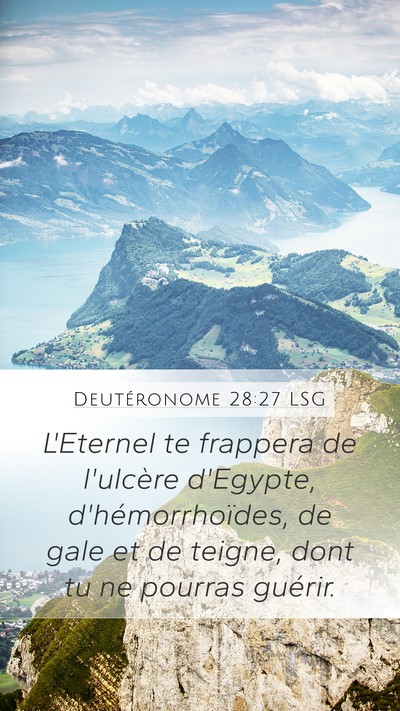 Deutéronome 28:27 LSG Bible Verse Image