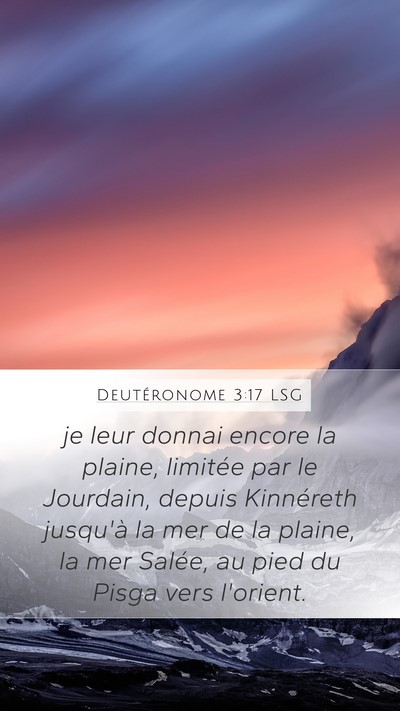 Deutéronome 3:17 LSG Bible Verse Image