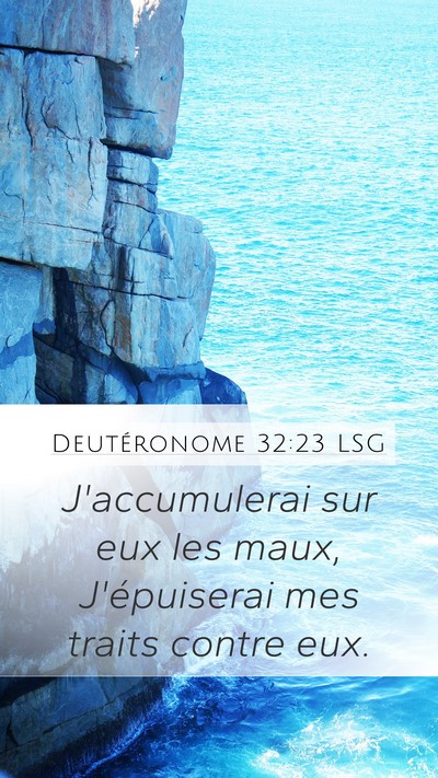 Deutéronome 32:23 LSG Bible Verse Image