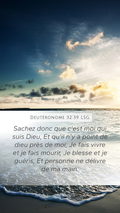 Deutéronome 32:39 LSG Bible Verse Image