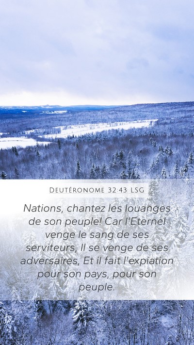 Deutéronome 32:43 LSG Bible Verse Image