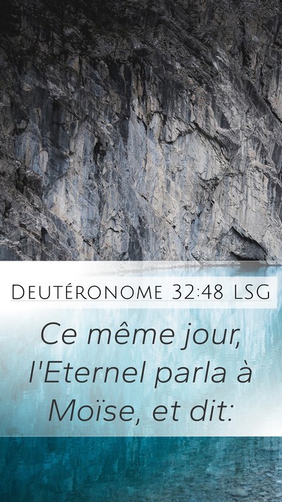 Deutéronome 32:48 LSG Bible Verse Image