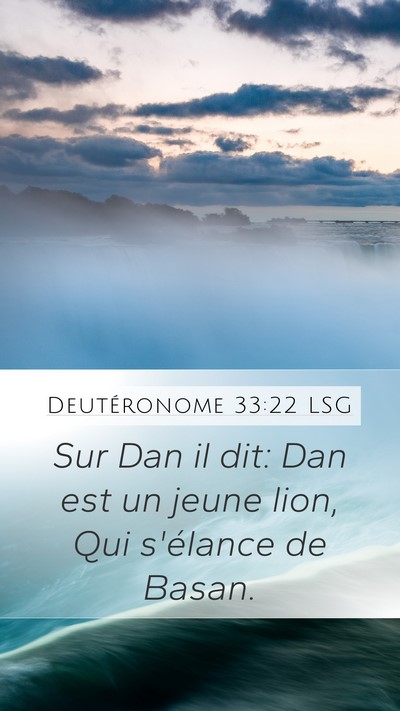 Deutéronome 33:22 LSG Bible Verse Image