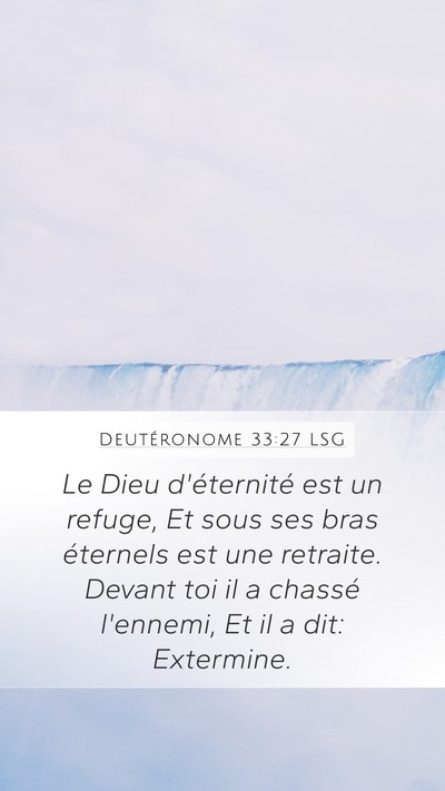 Deutéronome 33:27 LSG Bible Verse Image