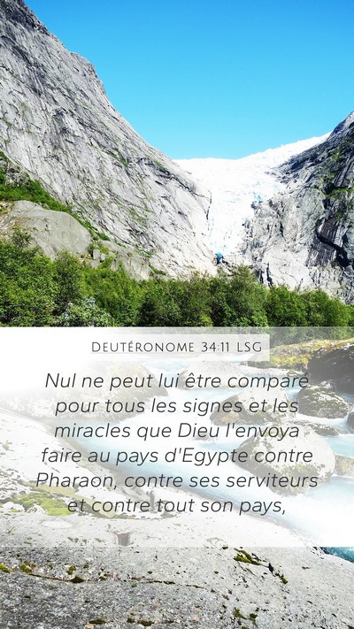 Deutéronome 34:11 LSG Bible Verse Image
