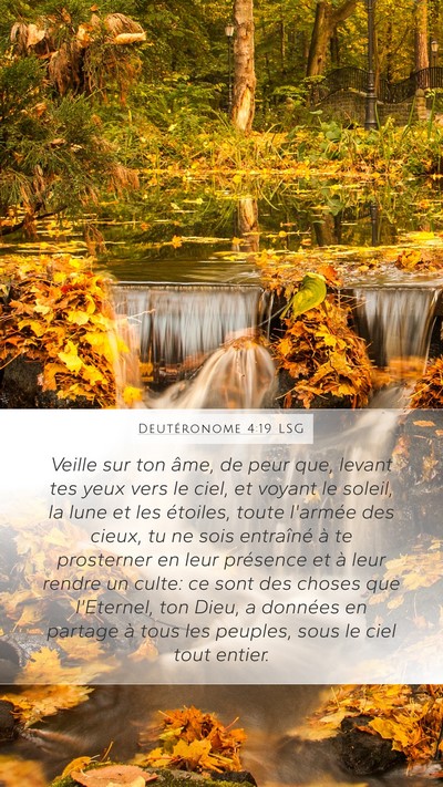 Deutéronome 4:19 LSG Bible Verse Image