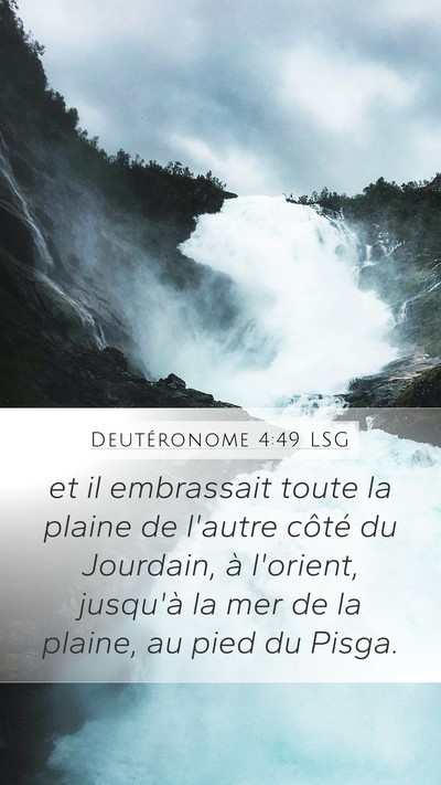 Deutéronome 4:49 LSG Bible Verse Image