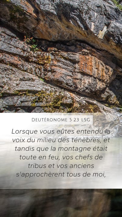 Deutéronome 5:23 LSG Bible Verse Image