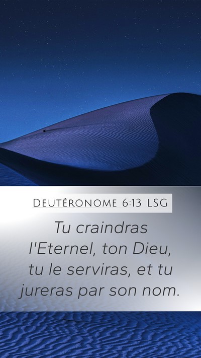 Deutéronome 6:13 LSG Bible Verse Image