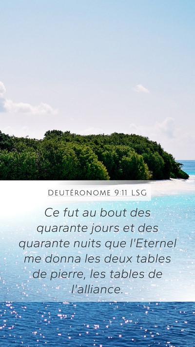 Deutéronome 9:11 LSG Bible Verse Image