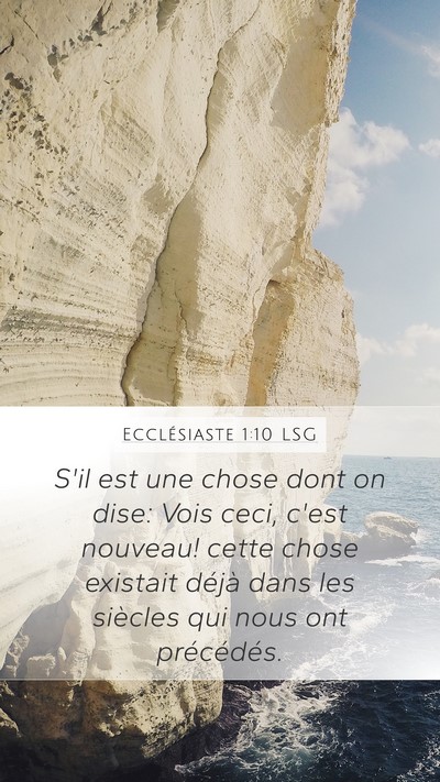 Ecclésiaste 1:10 LSG Bible Verse Image