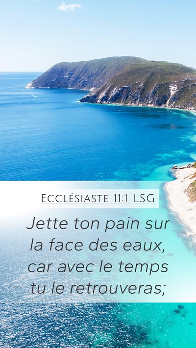 Ecclésiaste 11:1 LSG Bible Verse Image