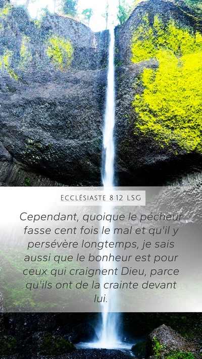 Ecclésiaste 8:12 LSG Bible Verse Image