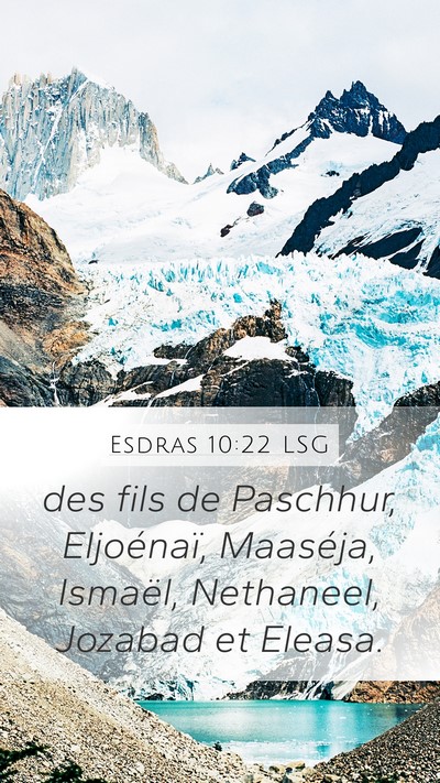 Esdras 10:22 LSG Bible Verse Image