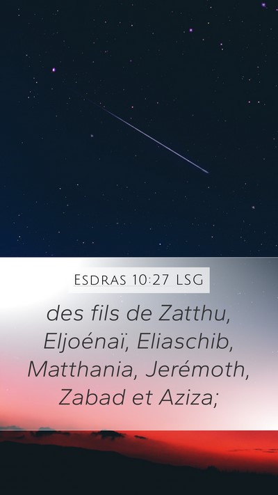 Esdras 10:27 LSG Bible Verse Image