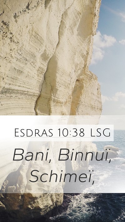 Esdras 10:38 LSG Mobile Phone Wallpaper - Bani, Binnuï, - Mobile Bible Verse Wallpaper