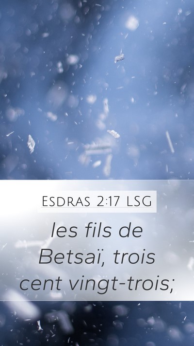 Esdras 2:17 LSG Bible Verse Image
