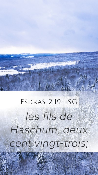 Esdras 2:19 LSG Bible Verse Image