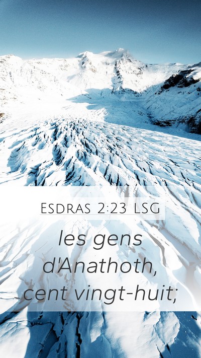 Esdras 2:23 LSG Bible Verse Image