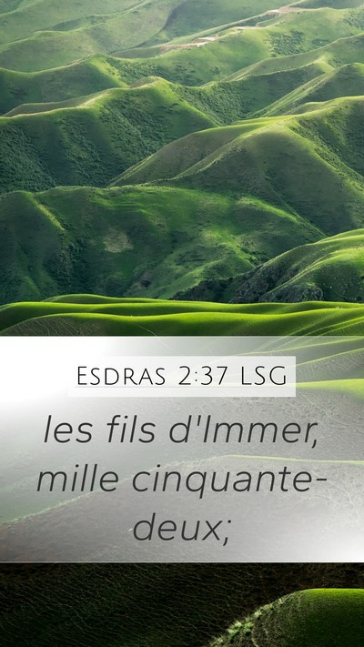 Esdras 2:37 LSG Bible Verse Image