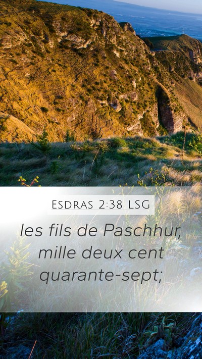 Esdras 2:38 LSG Bible Verse Image