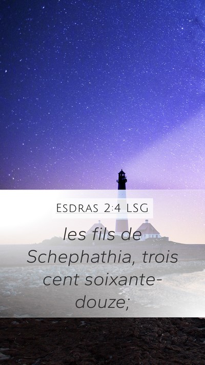 Esdras 2:4 LSG Bible Verse Image