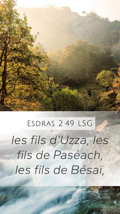 Esdras 2:49 LSG Bible Verse Image