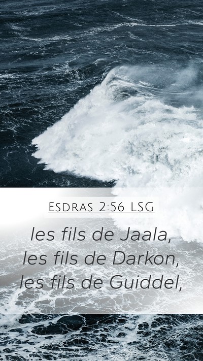 Esdras 2:56 LSG Bible Verse Image