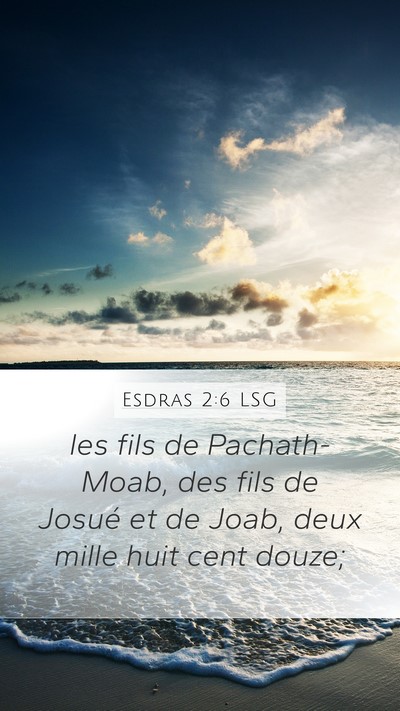 Esdras 2:6 LSG Bible Verse Image