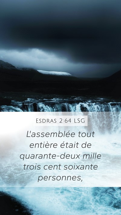 Esdras 2:64 LSG Bible Verse Image