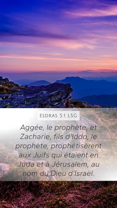 Esdras 5:1 LSG Bible Verse Image
