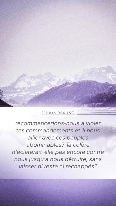 Esdras 9:14 LSG Bible Verse Image