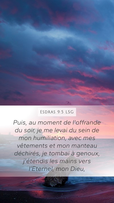 Esdras 9:5 LSG Bible Verse Image