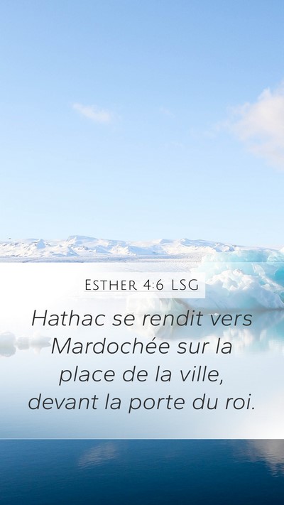 Esther 4:6 LSG Bible Verse Image