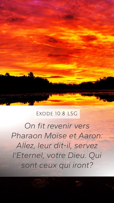 Exode 10:8 LSG Bible Verse Image