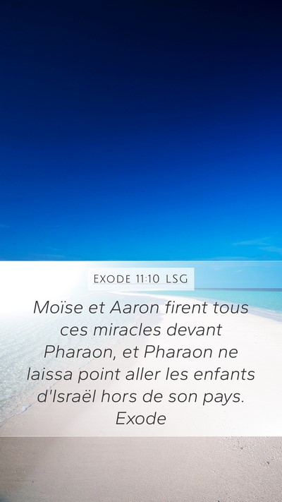 Exode 11:10 LSG Bible Verse Image