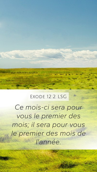 Exode 12:2 LSG Bible Verse Image