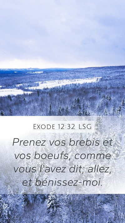 Exode 12:32 LSG Bible Verse Image