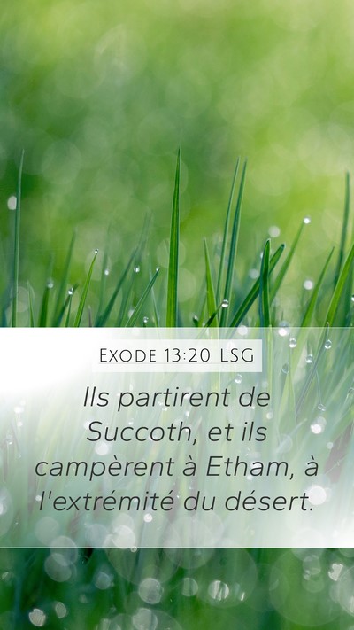 Exode 13:20 LSG Bible Verse Image