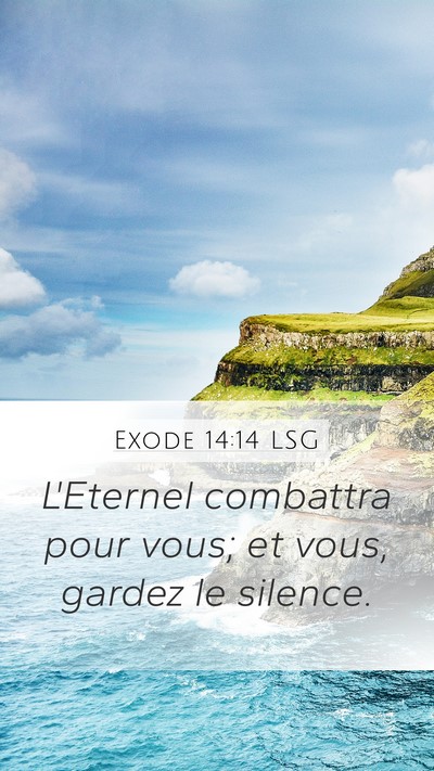 Exode 14:14 LSG Bible Verse Image