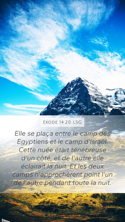 Exode 14:20 LSG Bible Verse Image