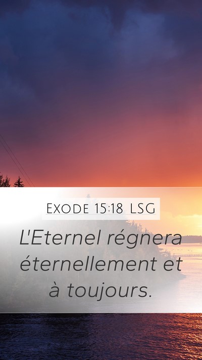 Exode 15:18 LSG Bible Verse Image