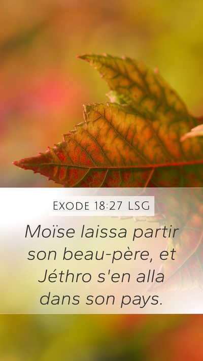 Exode 18:27 LSG Bible Verse Image