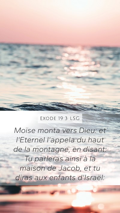 Exode 19:3 LSG Bible Verse Image