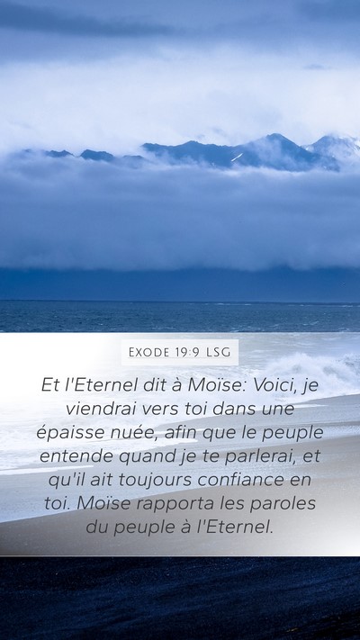 Exode 19:9 LSG Bible Verse Image