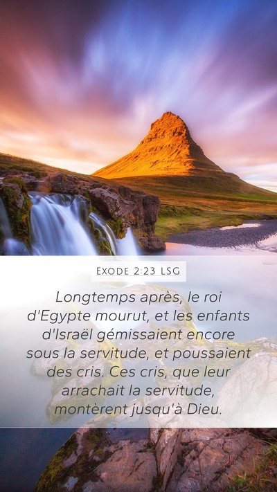 Exode 2:23 LSG Bible Verse Image