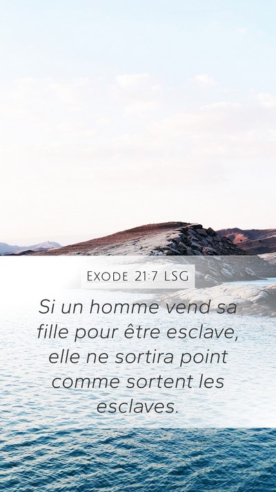 Exode 21:7 LSG Bible Verse Image